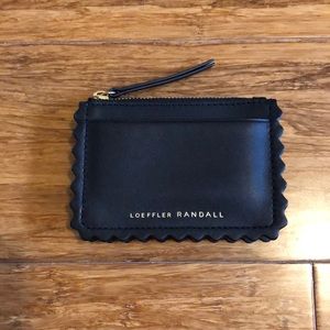 Loeffler Randall Black Leather Card Case